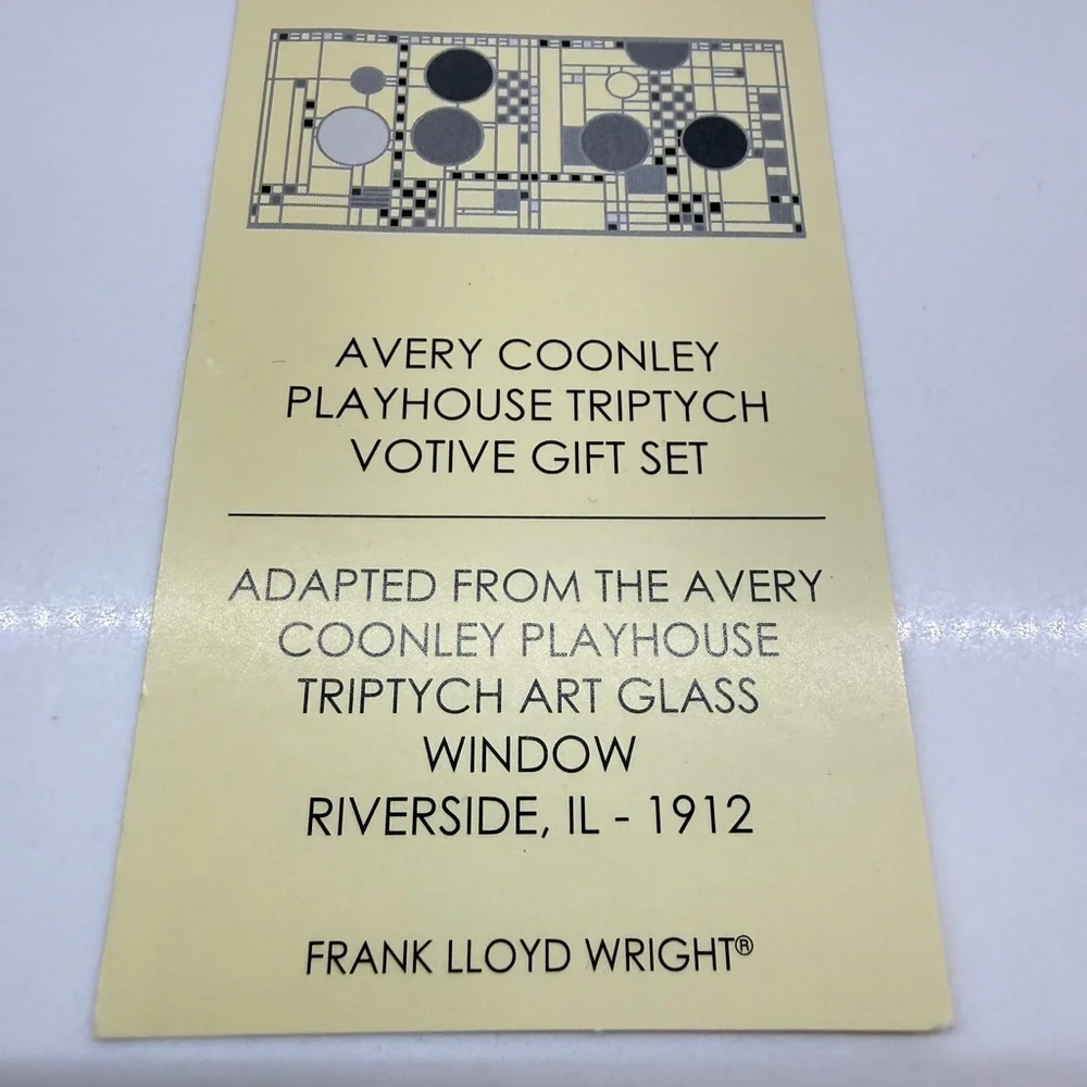 NIB Frank Lloyd Wright Copper Votive Holder Avery Coonley Design 3.5” in Box!
